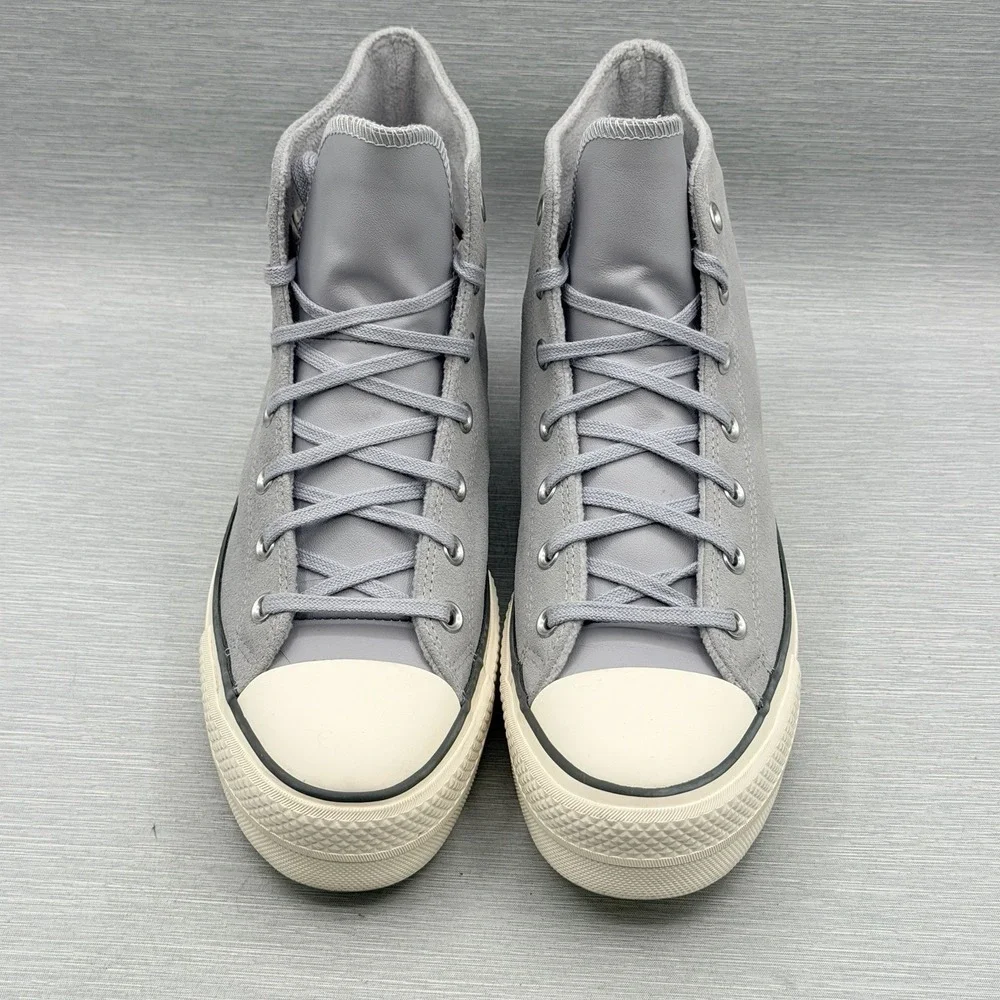 Converse Women's 11 Chuck 70 Plus Grey Blue Suede Leather High Top A03251C